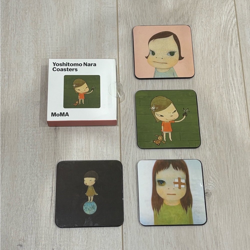 MoMA Yoshitomo Nara Art Coasters Set - Multicolor